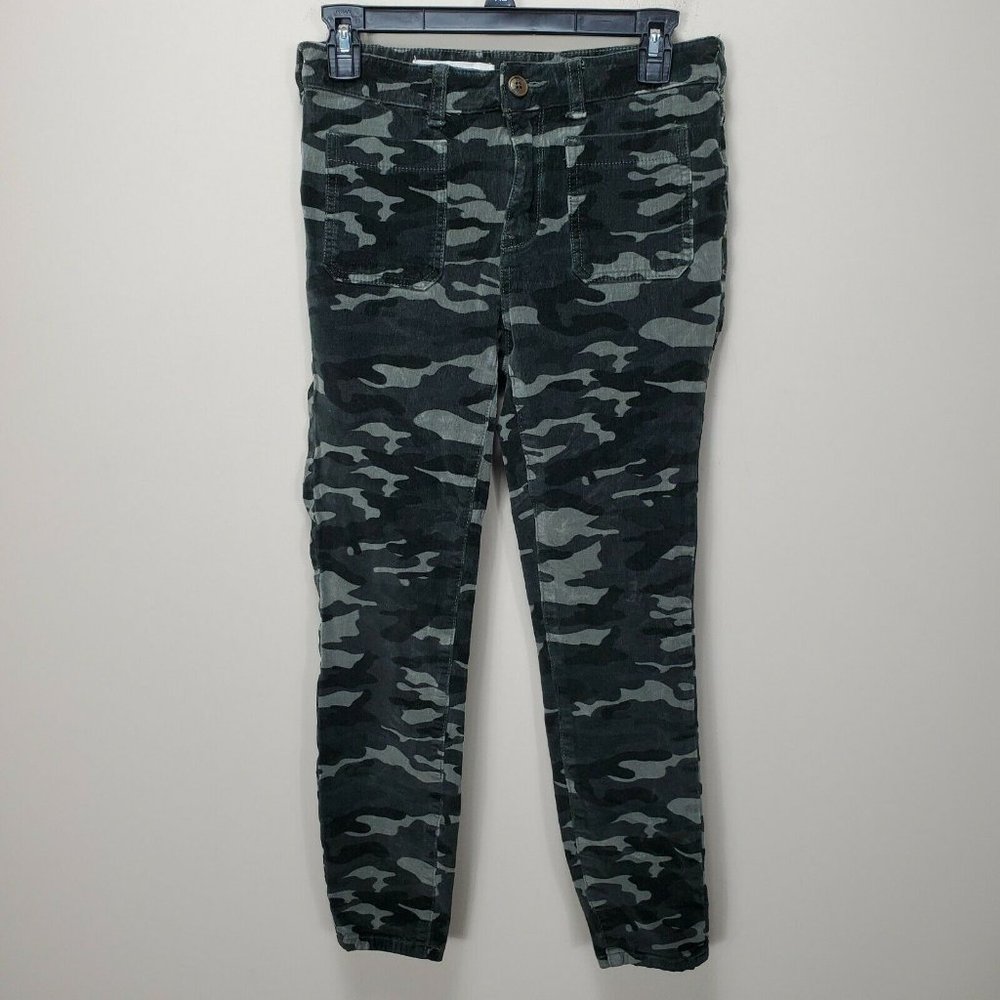 Pilcro‎ Camo Corduroy High Rise Skinny Pants